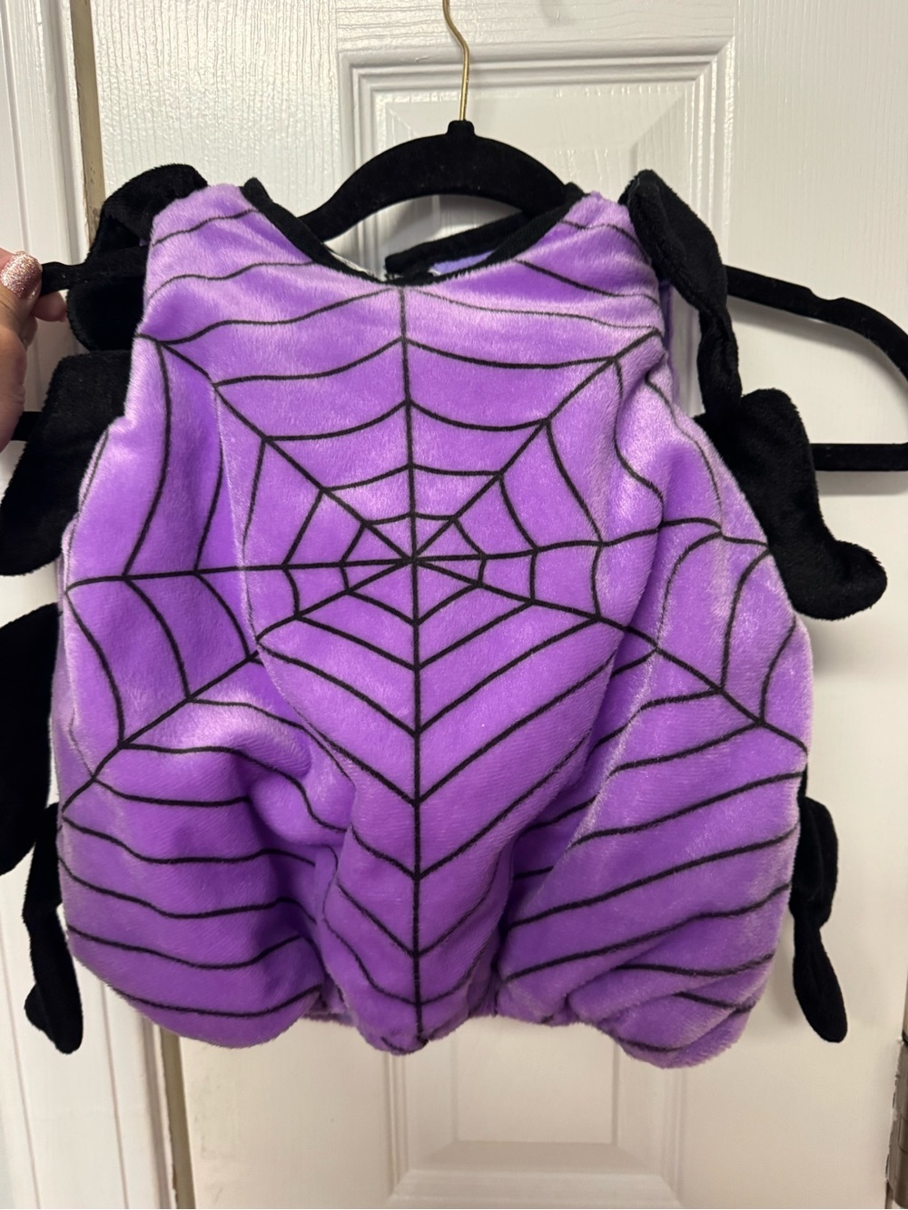 Purple Spider Web Plush Kids Halloween Costume